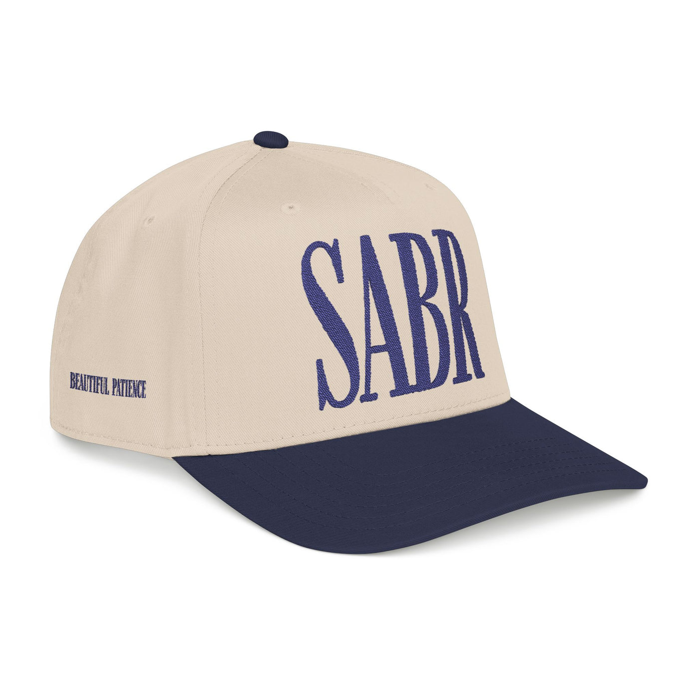 Sabr Cap Ivory & Navy