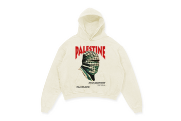 Palestine Hoodie - Off White *RED*