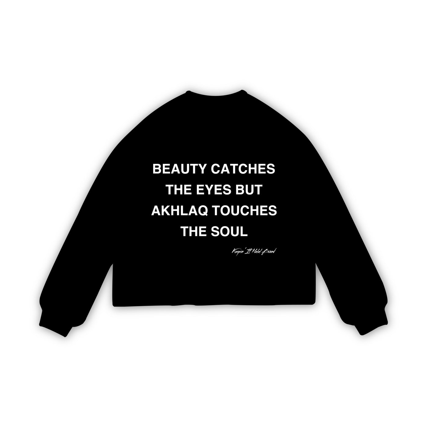 Akhlaq Over Beauty Oversized Long Sleeve Tee