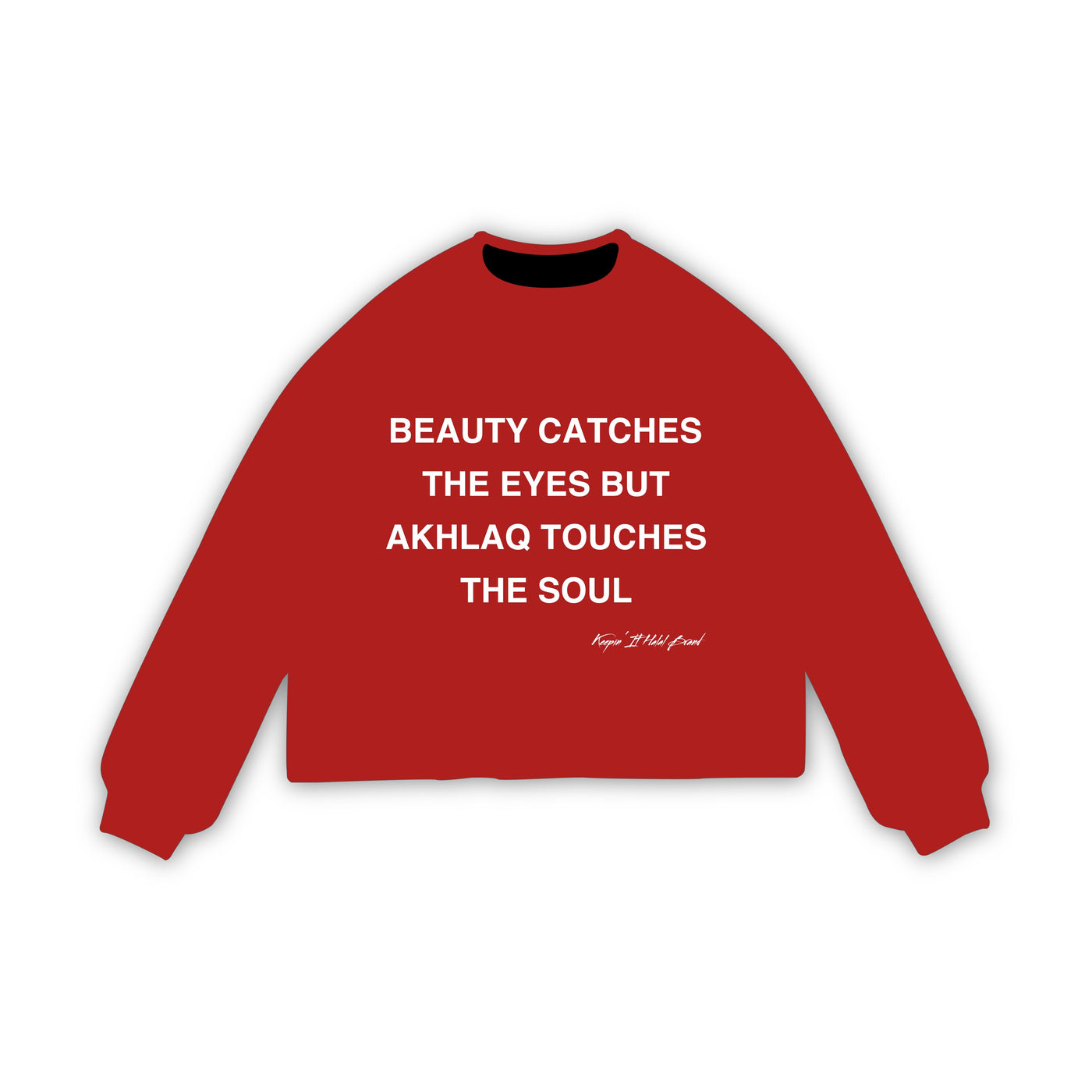 Akhlaq Over Beauty Oversized Long Sleeve Tee