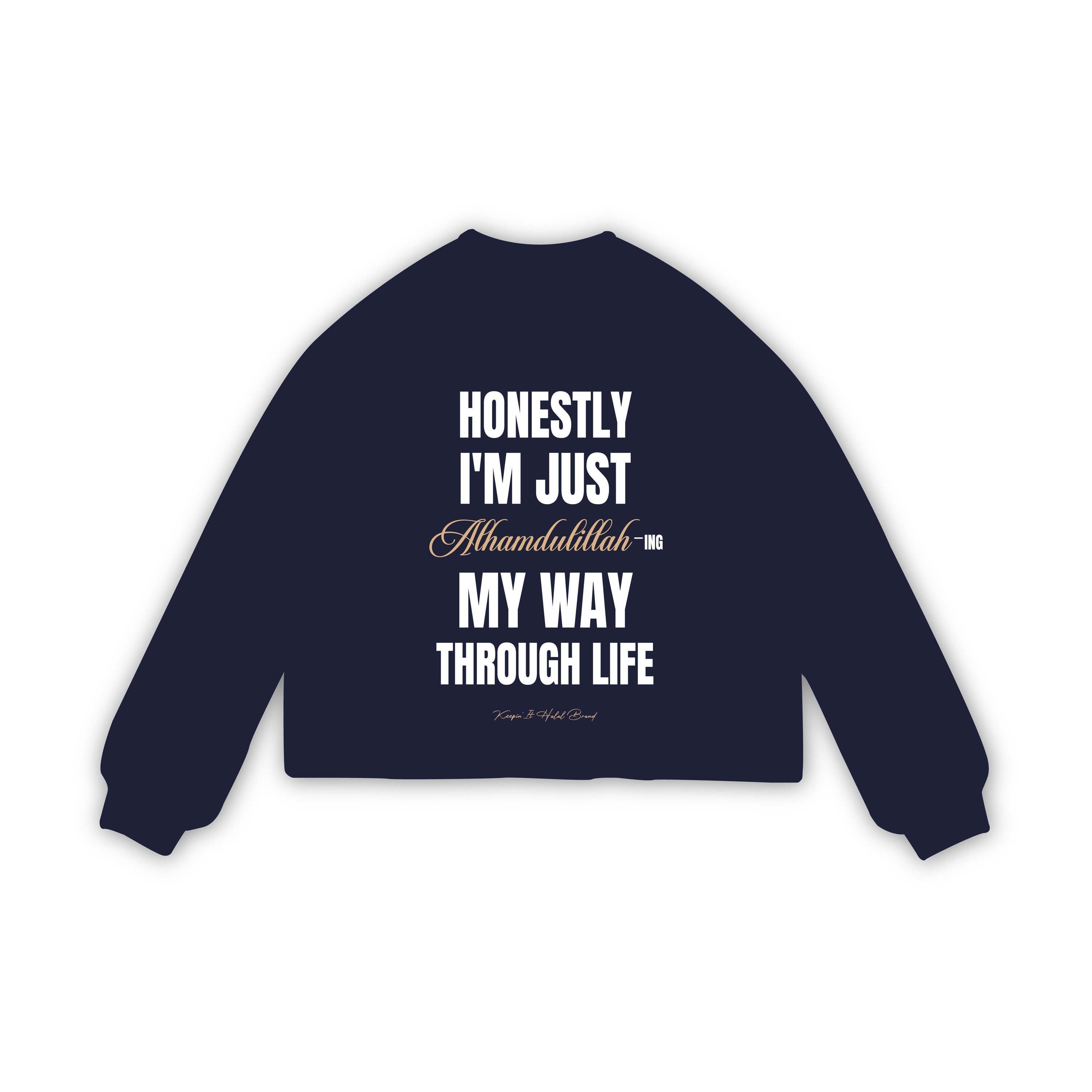 Honestly, Alhamdulillah — Oversized Long Sleeve Tee