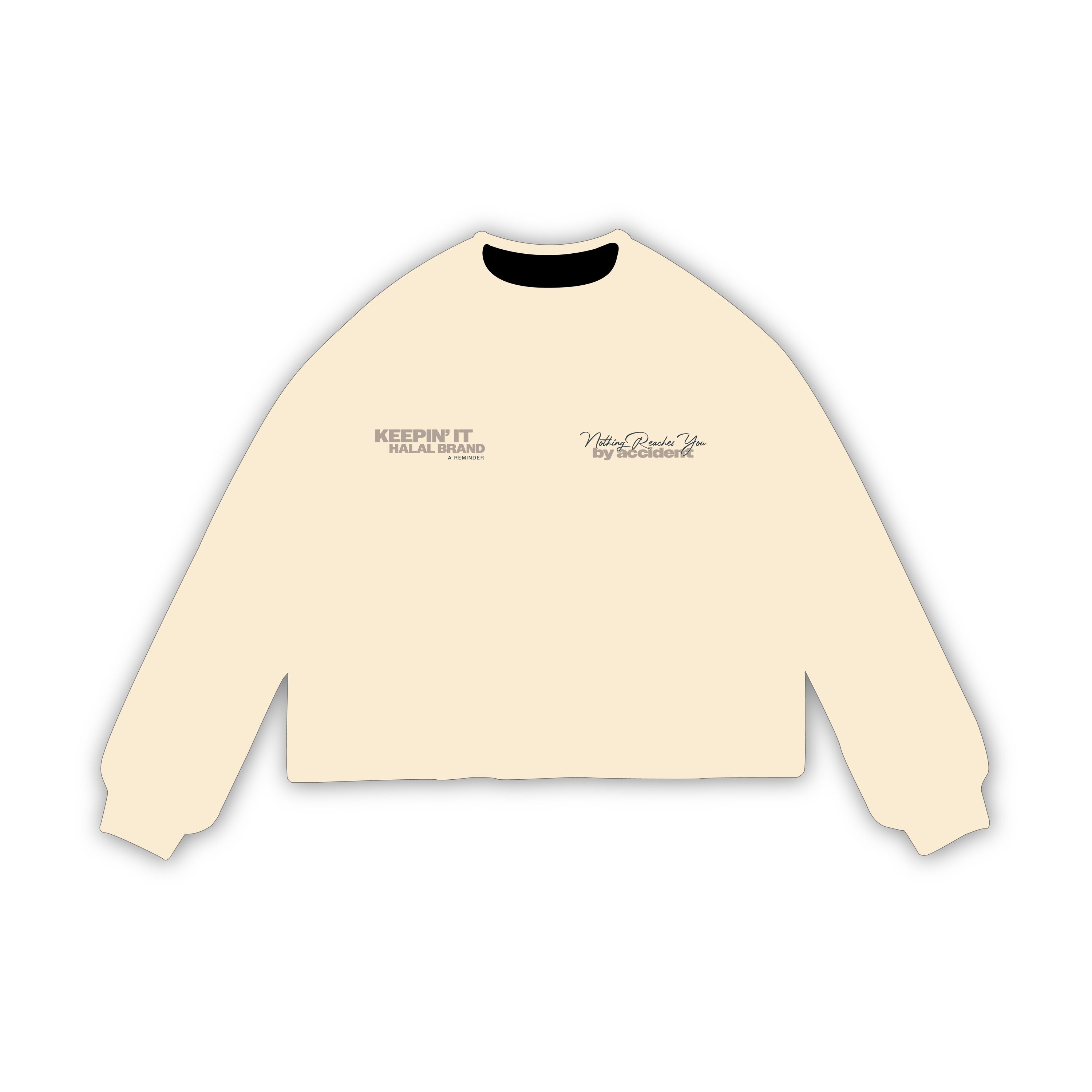 You Deserve Every Khayr — Oversized Long Sleeve Tee (Bone)