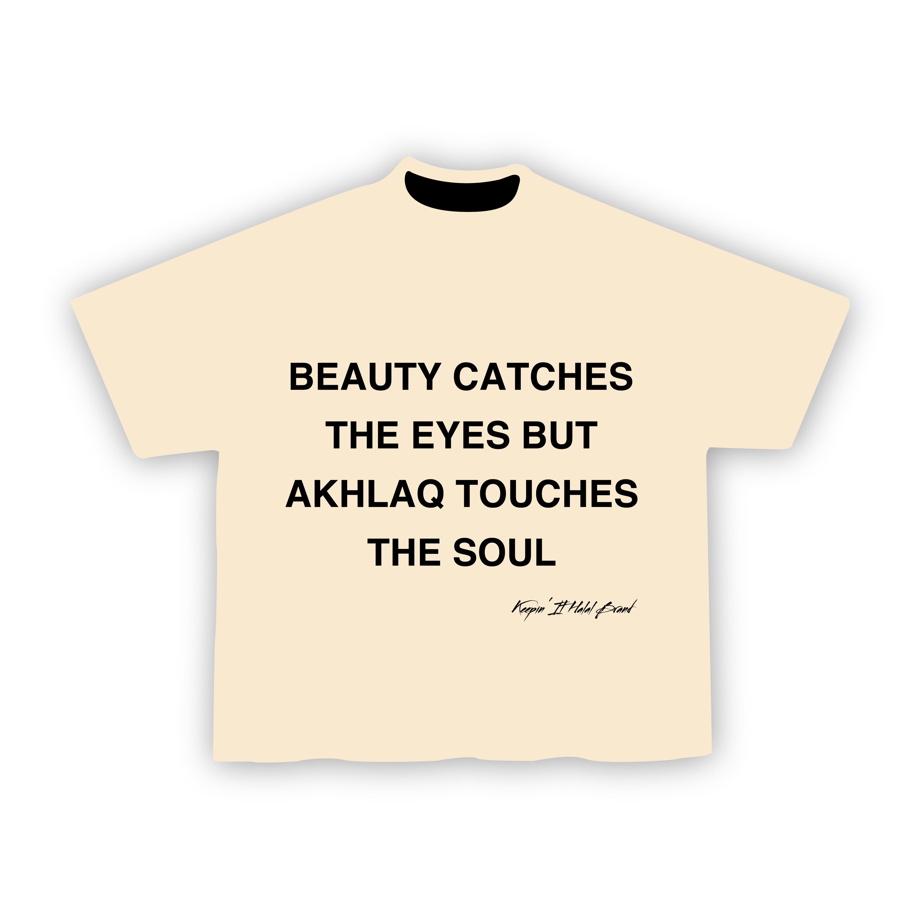Akhlaq Over Beauty — Oversized Boxy Tee