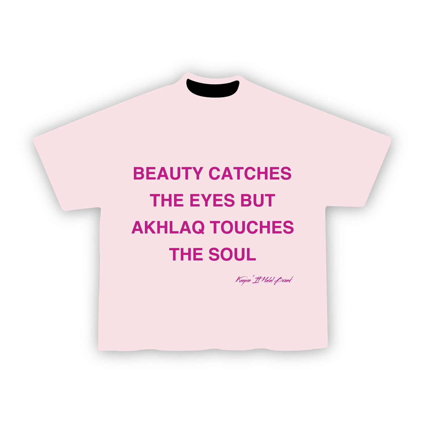 Akhlaq Over Beauty Oversized Boxy Tee