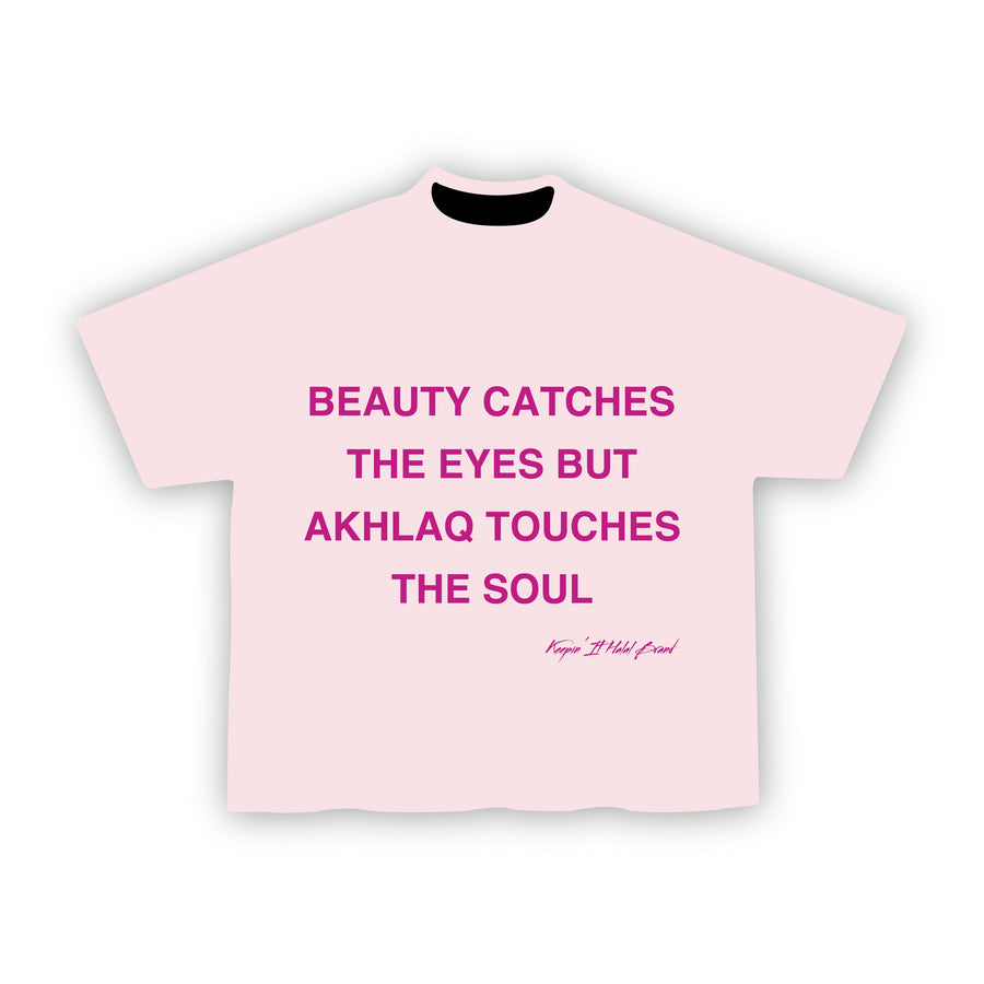 Akhlaq Over Beauty Oversized Boxy Tee