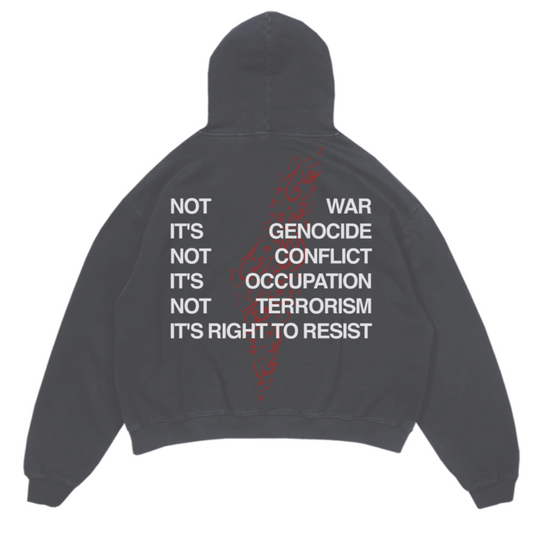 Right To Resist Hoodie - Charcoal