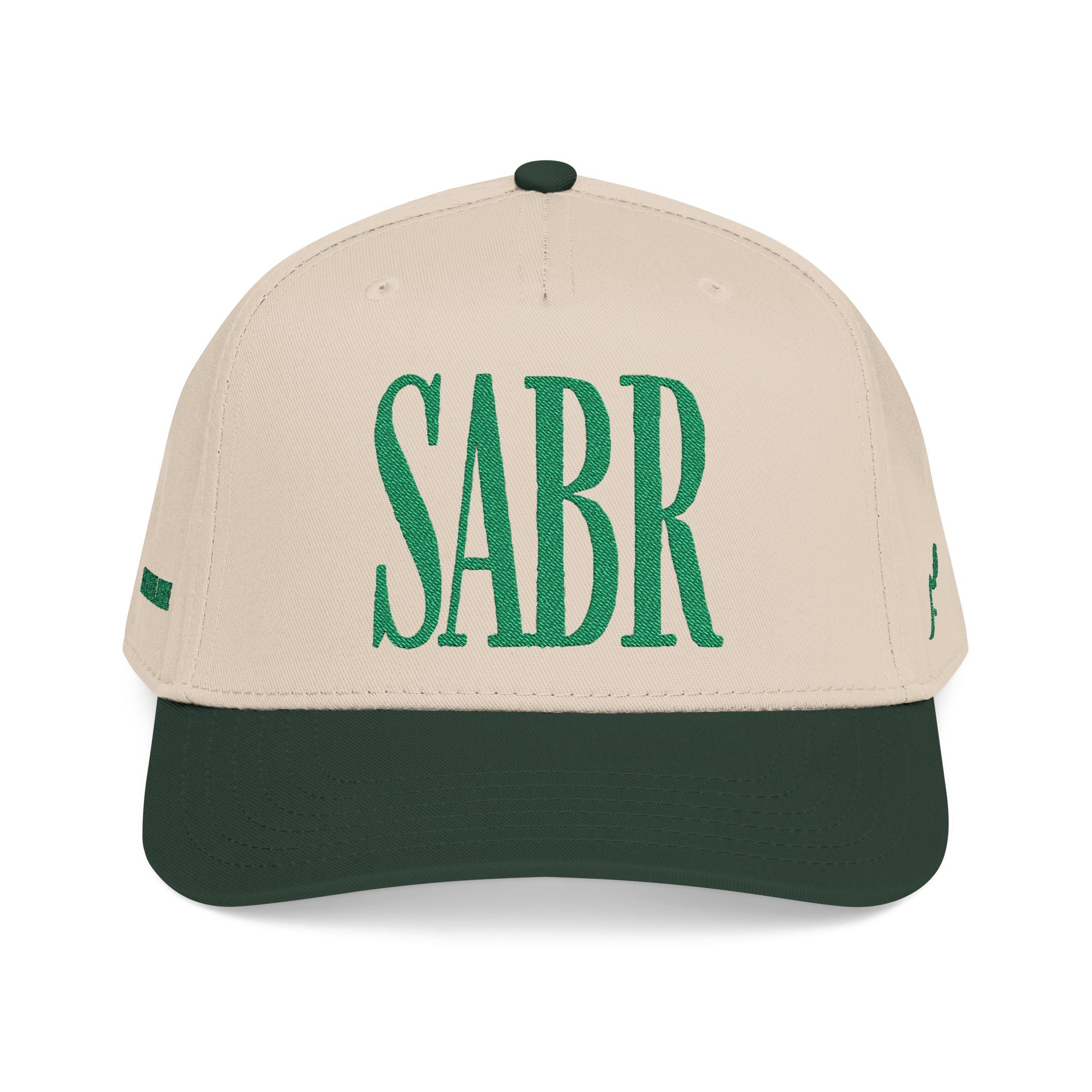 Sabr Cap — Ivory & Forest Green