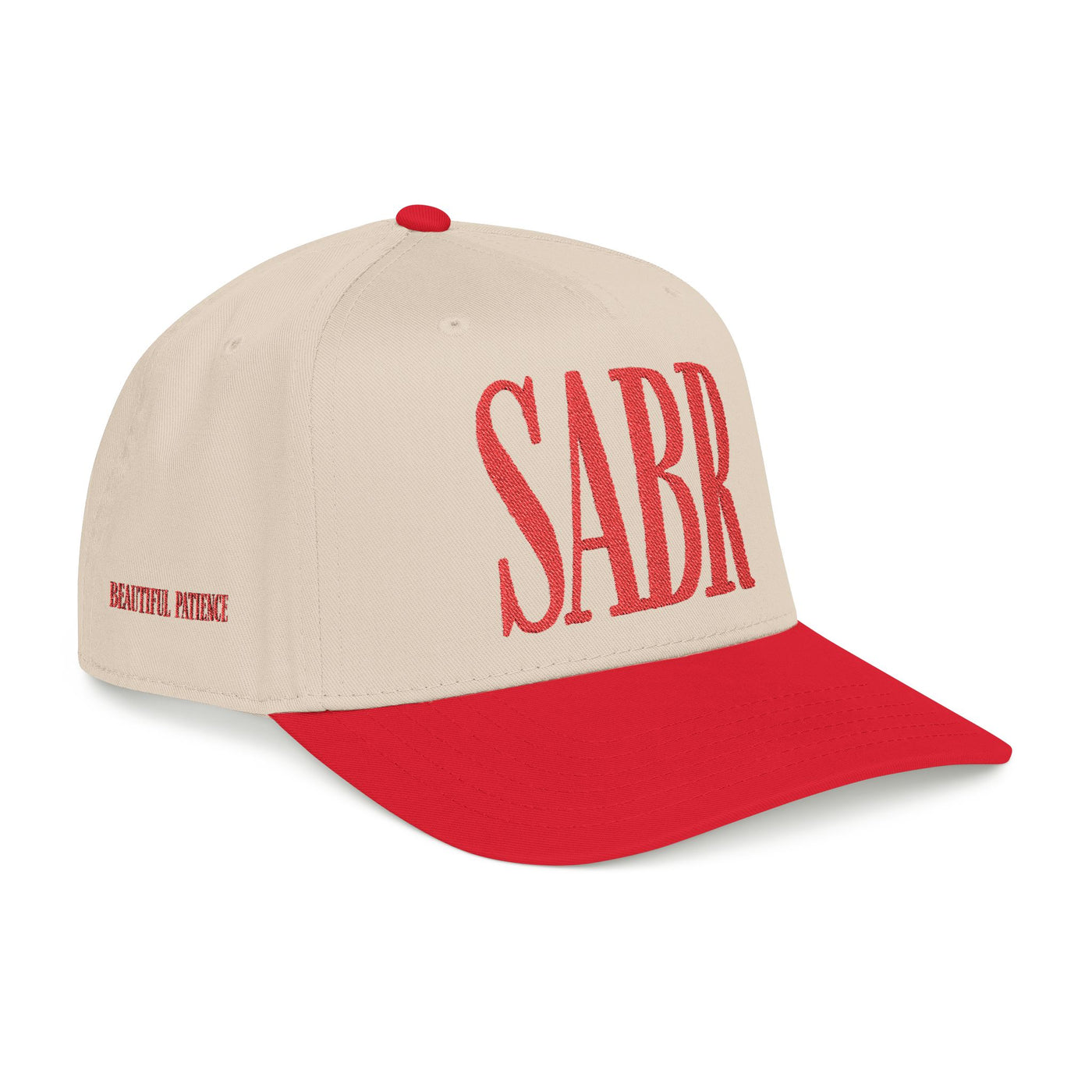 Sabr Cap Ivory & Red