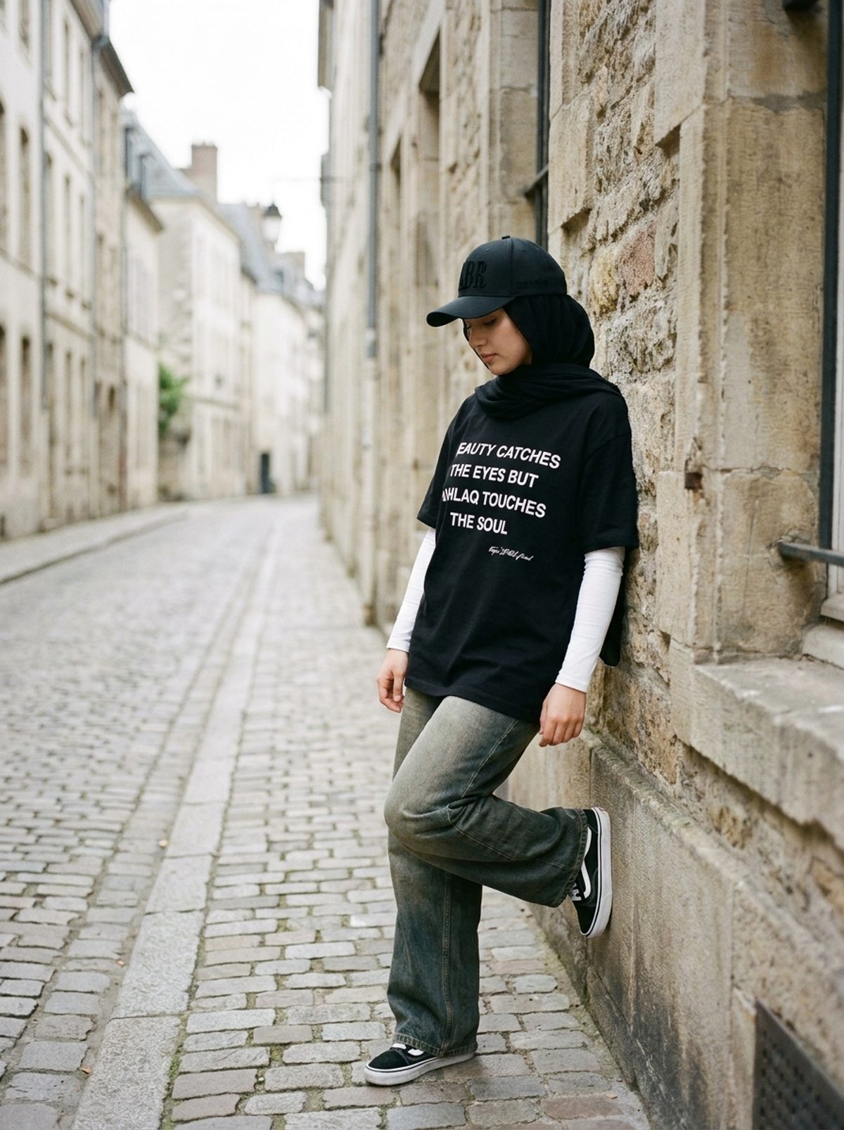 Sabr cap black, street lean